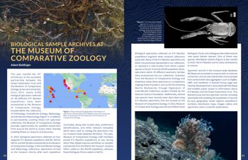 Media type: image; Baldinger 2024 Description: image of article Baldinger, A. 2024. Biological Sample Archives at the Museum of Comparative Zoology. Pp. 80–81. In D. Wagner (ed.) The Ocean Exploration Trust 2023 Field Season. Ocean Exploration Trust, Rhode Island. 89 pp. doi:10.62878/vud148.;